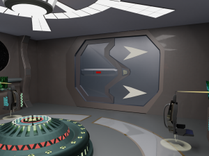 starship command center Model 3D