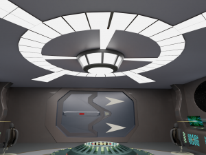 starship command center Model 3D