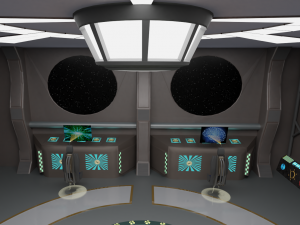 starship command center Model 3D