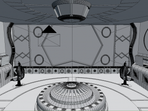 starship command center Model 3D