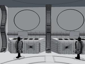 starship command center Model 3D