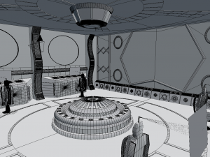 starship command center Model 3D