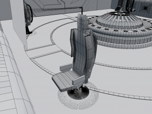 starship command center Model 3D