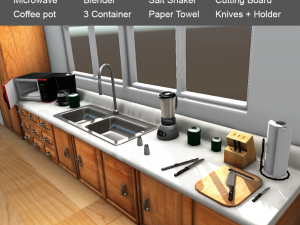 kitchen items 3D Модель
