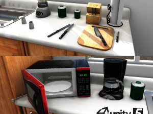 kitchen items 3D Model