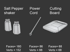 kitchen items 3D Model