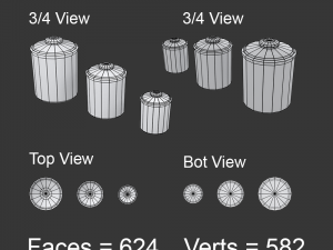 kitchen items 3D 模型