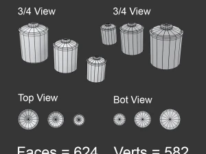 kitchen items 3D Model