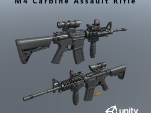 m4 carbine assault rifle 3D Model