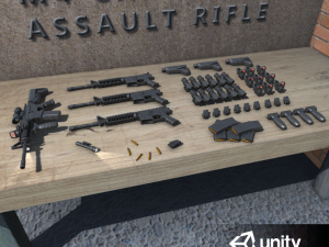 m4 carbine assault rifle 3D Model