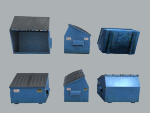 dumpster 3D 模型