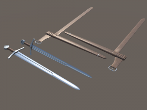 medieval sword Modelo 3D