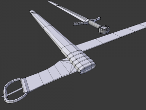 medieval sword Modelo 3D