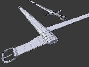 medieval sword 3D Model
