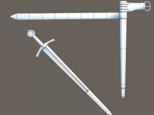 medieval sword Modelo 3D