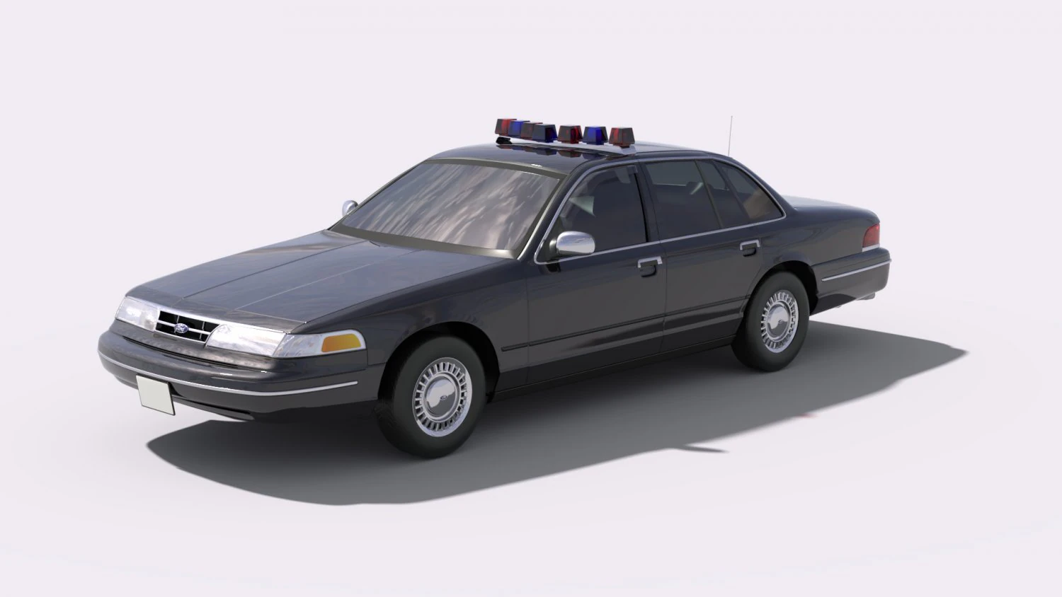 Police Vehicle 3D Model .c4d .max .obj .3ds .fbx .stl .blend 