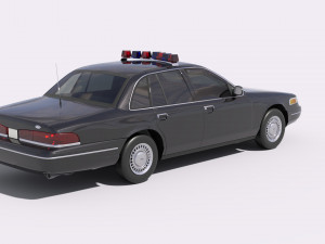 Police Vehicle Model 3D