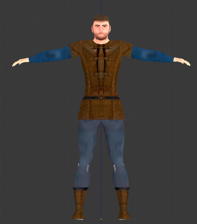 farmer low-poly 3D Model .c4d .max .obj .3ds .fbx .stl .blend 