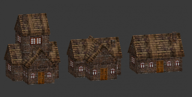 house low-poly 3D Model .c4d .max .obj .3ds .fbx .stl .blend 