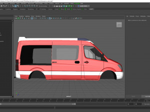sprinter vrw mit gertefcher vorrichtung uv map 3D 모델