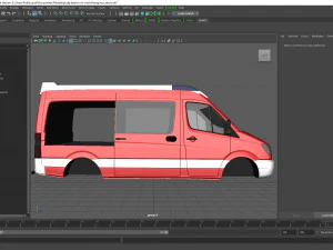 sprinter vrw mit gertefcher vorrichtung uv map 3D Модель