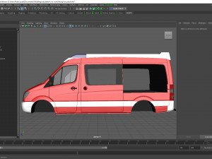 sprinter vrw mit gertefcher vorrichtung uv map Modèle 3D