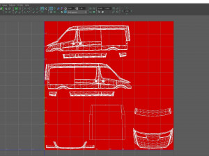 sprinter vrw mit gertefcher vorrichtung uv map Modèle 3D
