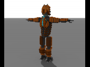 isaac clarke dead space voxel model 3D 模型