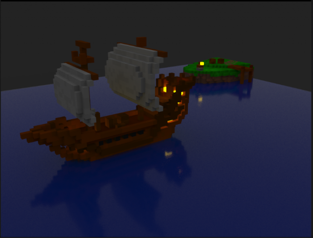 mini ship 3D मॉडल .c4d .max .obj .3ds .fbx .stl .blend 