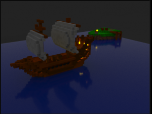 mini ship 3D Model