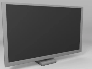 monitor pc basso poli Modello 3D