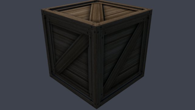 simple 3d textured crate 3D 模型 .c4d .max .obj .3ds .fbx .stl .blend 