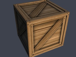 simple 3d textured crate 3D 模型