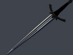 3D-Low-Poly-Herr der Ringe-Nazgul-Schwertmodell 3D Modell