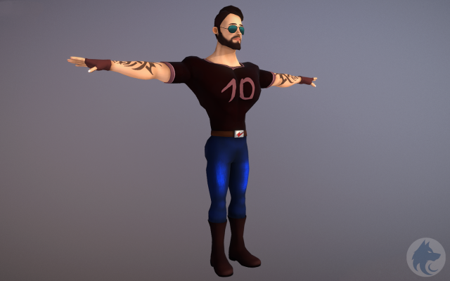 character model jony 3D 模型 .c4d .max .obj .3ds .fbx .stl .blend 