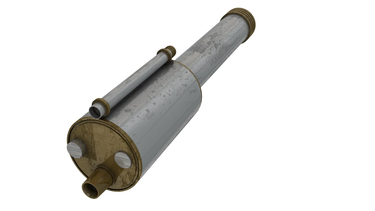 telescopio 3D Model .c4d .max .obj .3ds .fbx .stl .blend 