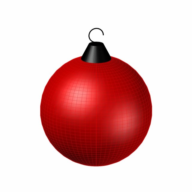 christmas sphere 3D Модель .c4d .max .obj .3ds .fbx .stl .blend 