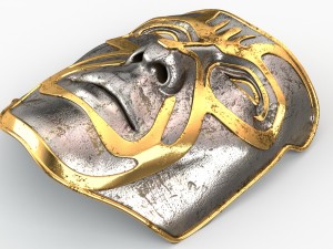 metal mask 3D मॉडल