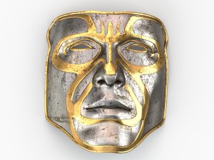 metal mask 3D मॉडल