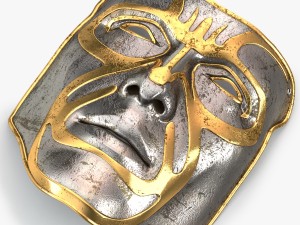 metal mask 3D मॉडल