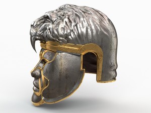 medieval lion helmet 3D Модель
