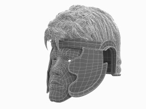 medieval lion helmet 3D Модель