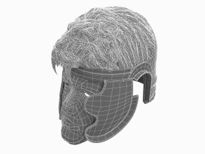 medieval lion helmet 3D Модель