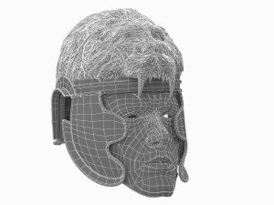 medieval lion helmet 3D Модель
