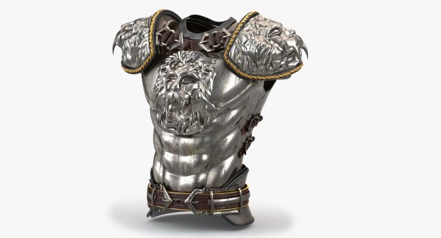 medieval boby armor Modelo 3D .c4d .max .obj .3ds .fbx .stl .blend 