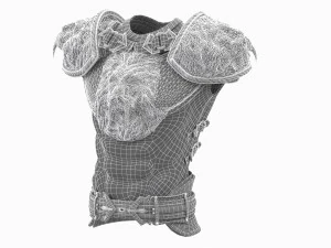 medieval boby armor 3D Model