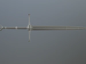 fantasy game sword 3D Model