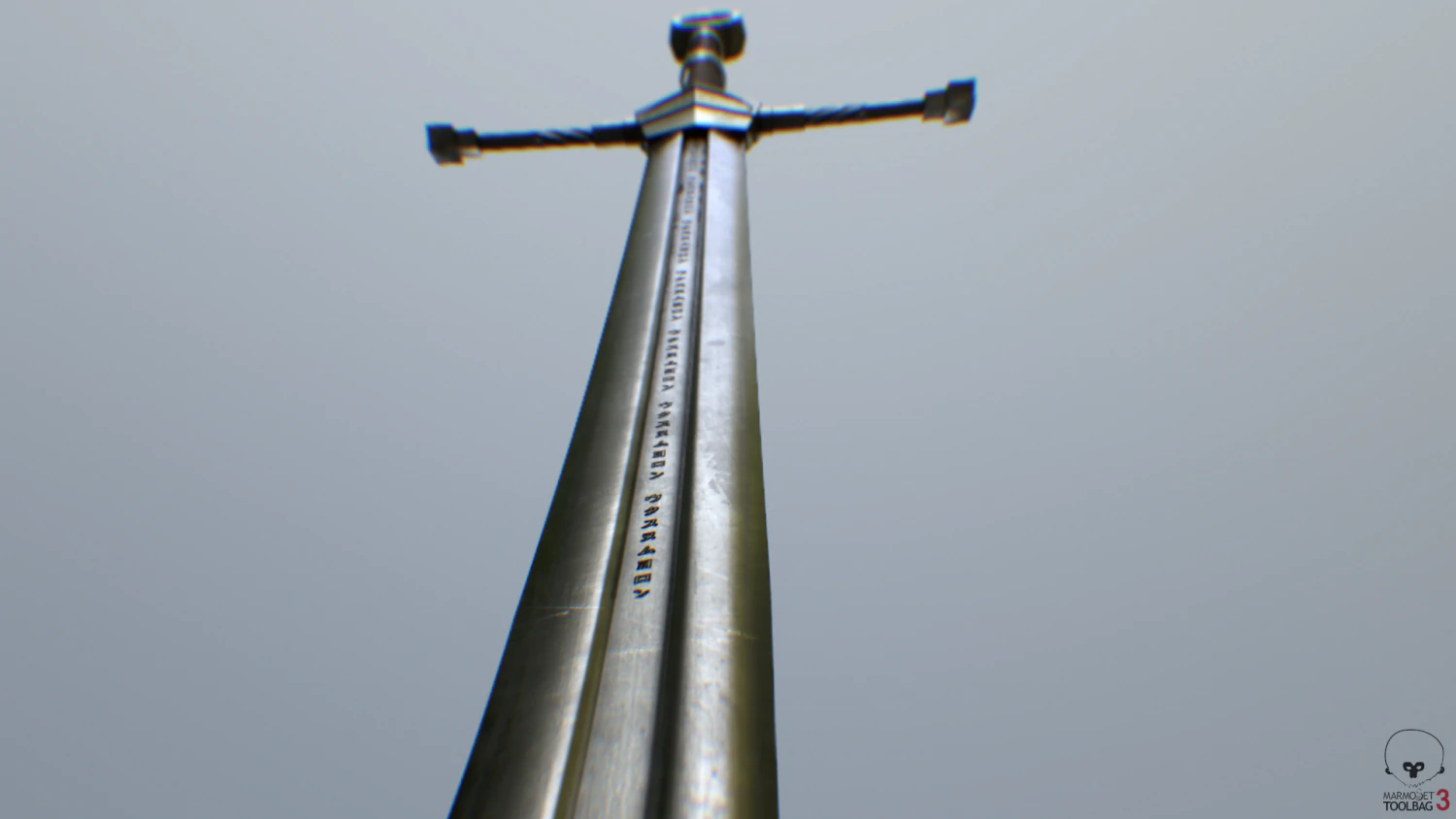 fantasy game sword 3D Model .c4d .max .obj .3ds .fbx .stl .blend 