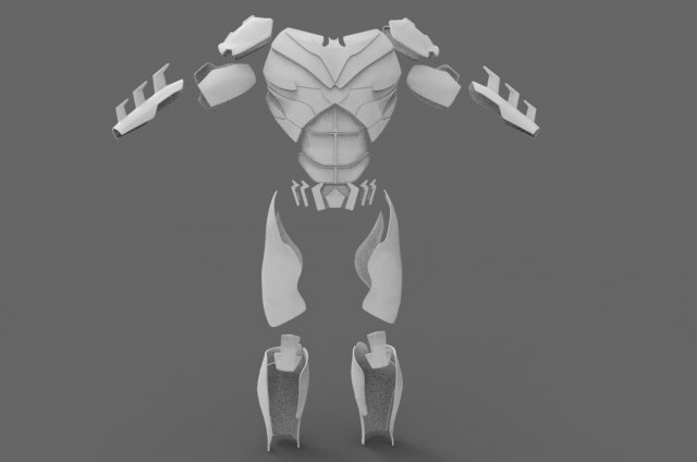 batman injsutice 2 armor pieces 3D Print Model .c4d .max .obj .3ds .fbx .stl .blend 