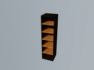 estante para libros 3D Model